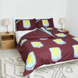Team Aston Villa Officially Licensed Double Bedding Set Reversible (1 duvet cover 2 pillowcases) - thumbnail 1