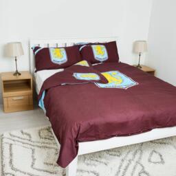 Team Aston Villa Officially Licensed Double Bedding Set Reversible (1 duvet cover 2 pillowcases) - thumbnail 2