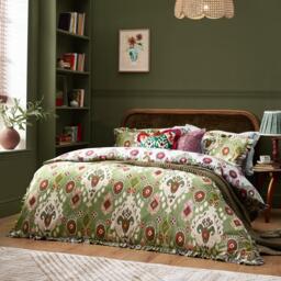 Paoletti Dawson Ikat Reversible Duvet Set - thumbnail 1