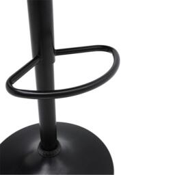 Kabinet UK 2 Pcs Grey Gas Lift Upholstered Swivel Bar Stool - thumbnail 4