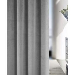Enhanced Living Oxford Velvet 100% Blackout Tape Top Door Curtain - thumbnail 3