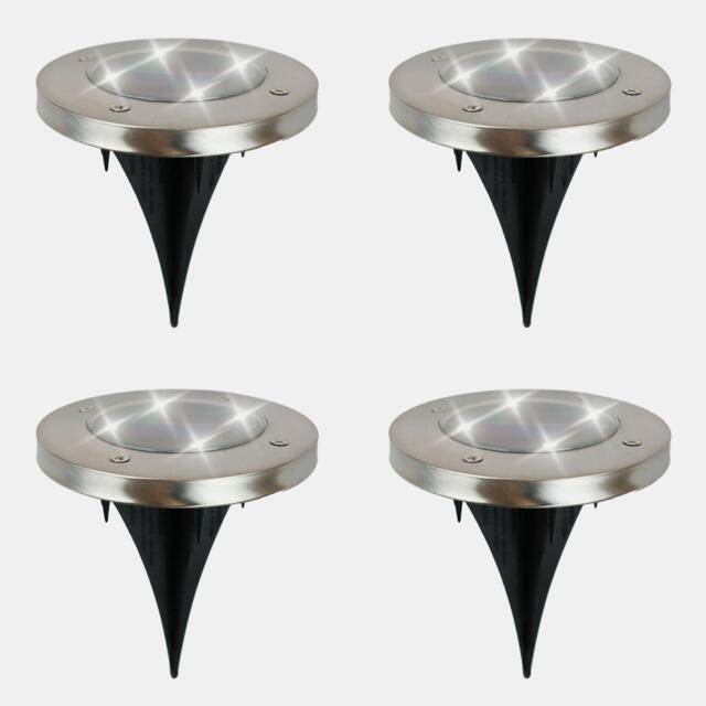 Streetwize Solar Stainless Steel Deck Lights 4-Pack - image 1