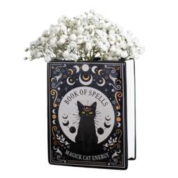 Something Different Black Cat Magick Book Shaped Flower Vase - thumbnail 3