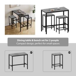 Lassic Vida Designs Roslyn 2 Seater Bar Table Set - thumbnail 4