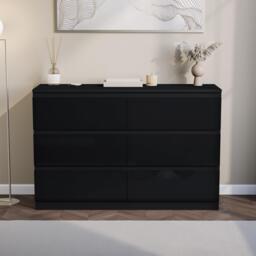 Lassic Glinton High Gloss 6 Drawer Chest - thumbnail 3