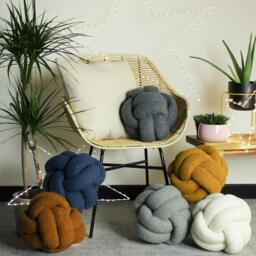 Furn Boucle Knot Fleece Cushion - thumbnail 3