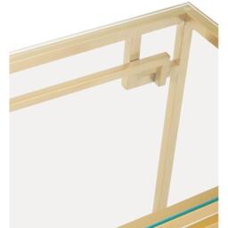 Interiors by Premier Allure Gold Brushed Console Table - thumbnail 2