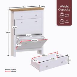Lassic Vida Designs Arlington Shoe Cabinet - thumbnail 2
