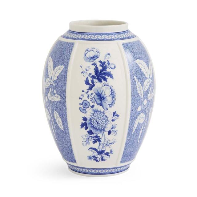Spode Blue Italian British Flowers Vase - image 1