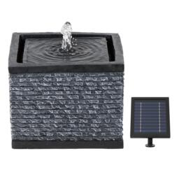 Streetwize Stacked Stone Solar Fountain-Natural Rock Elegance - thumbnail 2