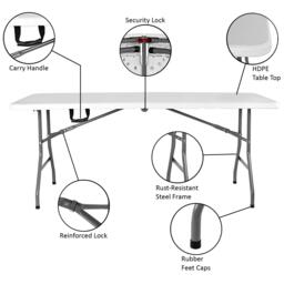 Lassic Home Vida Folding Table, 6ft - thumbnail 9