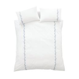 Bianca Camille Embroidered Floral Cotton Duvet Cover Set - thumbnail 5