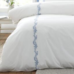 Bianca Camille Embroidered Floral Cotton Duvet Cover Set - thumbnail 4