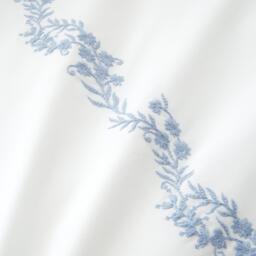 Bianca Camille Embroidered Floral Cotton Duvet Cover Set - thumbnail 3