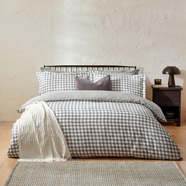 Yard Barton Gingham Check Duvet Set - image 1