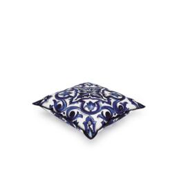 Dolce and Gabbana Casa DolceandGabbanaCasa Blu Mediterraneo Canvas Cushion - 45x45cm - thumbnail 2