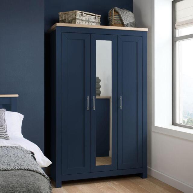 Birlea Highgate 3 Door Wardrobe With Mirror - image 1