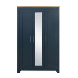 Birlea Highgate 3 Door Wardrobe With Mirror - thumbnail 4