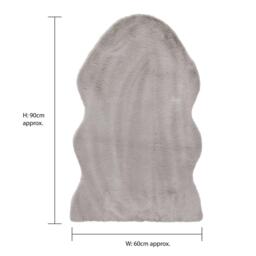 JVL JVL Faux Fur Pelt Rug 60 x 90 cm - thumbnail 8