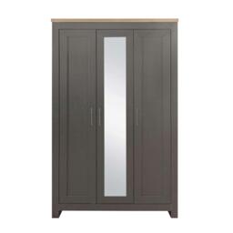 Birlea Highgate 3 Door Wardrobe With Mirror - thumbnail 5