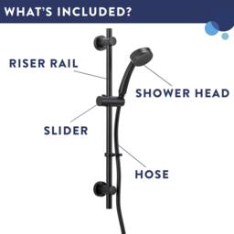 Croydex Presion 1 Function Pressure Boost Shower Set - thumbnail 3