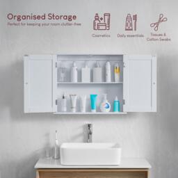 Lassic Bath Vida Priano 2 Door Wall Cabinet - thumbnail 3