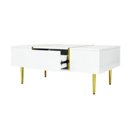 Urban Meuble Modern Console Table Gold Legs Durable Storage - thumbnail 6