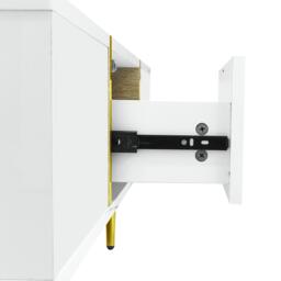 Urban Meuble Modern Console Table Gold Legs Durable Storage - thumbnail 8