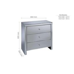 Birlea Seville 3 Drawer Chest - thumbnail 5