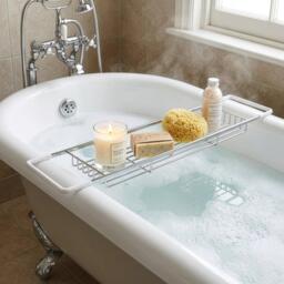 Croydex Rust Free Flat Bar Bath Rack - thumbnail 1