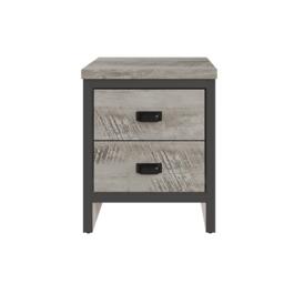 GFW GFW Boston 2 Drawer Bedside Table Pair - thumbnail 4
