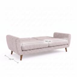 Sofa.com Jack 3 Seat Sofa Bed in Brushed Matte Weave - thumbnail 3