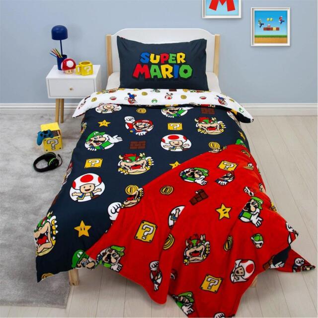 Super Mario Super Mario Blackend Single Duvet - image 1