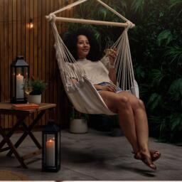 VonHaus VonHaus Outdoor Hanging Chair - thumbnail 3