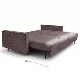 Sofa.com Axel 3 Seat Sofa Bed in Brushed Matte Weave - thumbnail 3