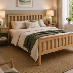 Aspire Atlantic Bed Frame in Natural - thumbnail 2
