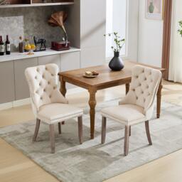 Urban Meuble Modern Set of 2 Upholstered Velvet Dining Chairs - thumbnail 2