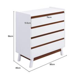 Kabinet UK 4-Tier Bedroom Chest Storage Cabinet - thumbnail 9