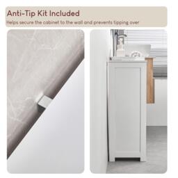 Lassic Priano 1 Door 1 Drawer Freestanding Cabinet - thumbnail 6