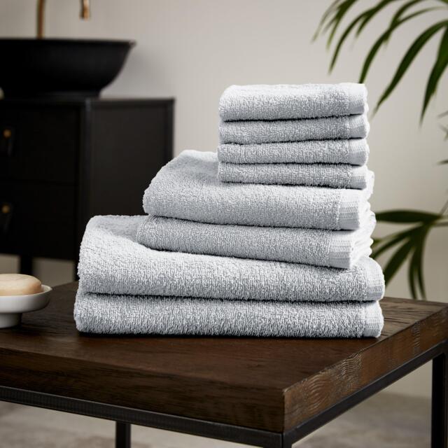Catherine Lansfield Quick Dry Cotton 8 Piece Towel Set - image 1