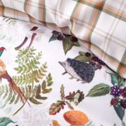 Catherine Lansfield Soft Velvet Woodland Walk Reversible Duvet Set - thumbnail 4