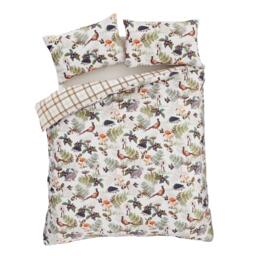 Catherine Lansfield Soft Velvet Woodland Walk Reversible Duvet Set - thumbnail 6