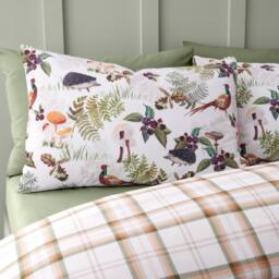 Catherine Lansfield Soft Velvet Woodland Walk Reversible Duvet Set - thumbnail 3