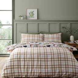 Catherine Lansfield Soft Velvet Woodland Walk Reversible Duvet Set - thumbnail 2