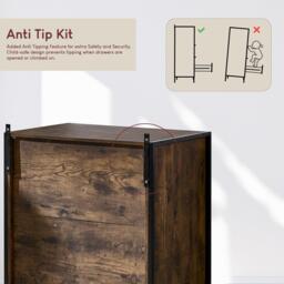 Lassic Vida Designs Brooklyn 3 Drawer Chest - thumbnail 7
