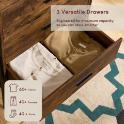 Lassic Vida Designs Brooklyn 3 Drawer Chest - thumbnail 4