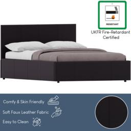 Lassic Lisbon Small Double Ottoman Faux Leather Bed UKFR - thumbnail 8