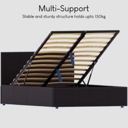 Lassic Lisbon Small Double Ottoman Faux Leather Bed UKFR - thumbnail 7