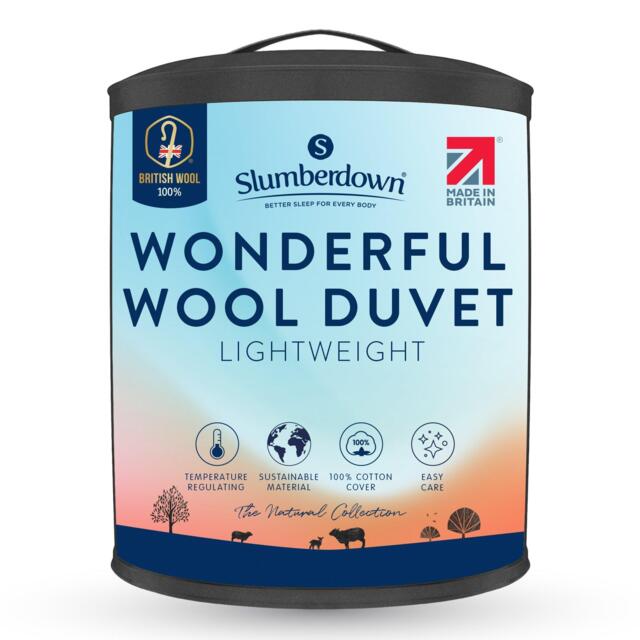Slumberdown Wonderful Wool 200gsm Light Duvet - image 1