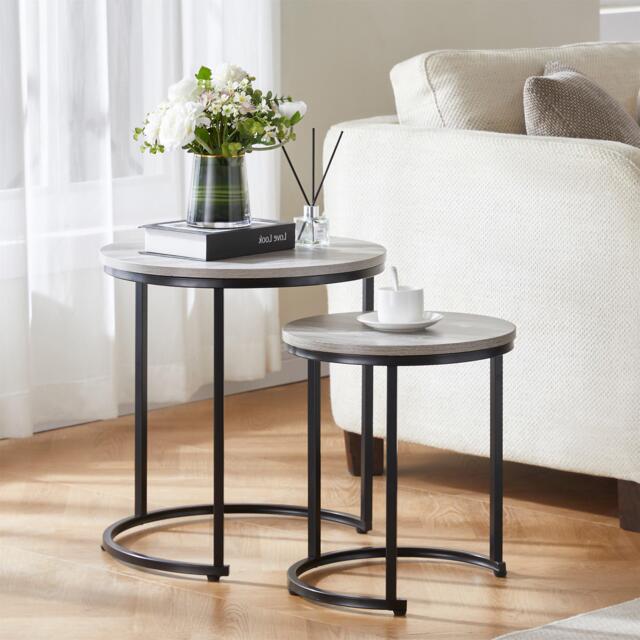 Lassic Vida Designs Brooklyn Nest of 2 Round Tables - image 1